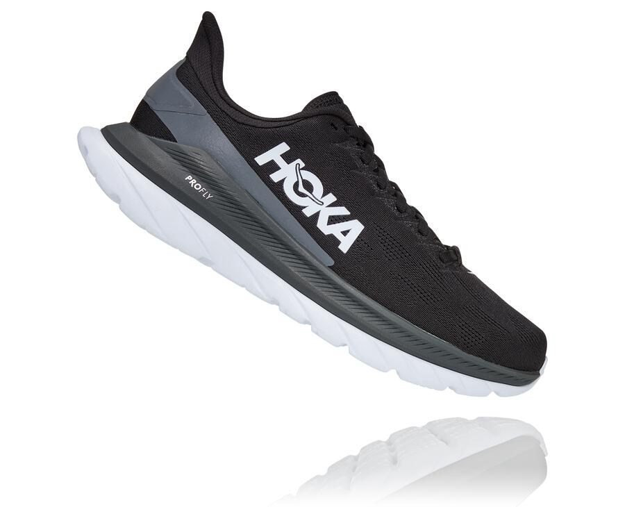 Hoka One One Koşu Ayakkabısı Erkek Siyah/Beyaz - Mach 4 - MX7531864